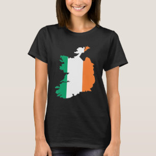 Ierse vlag in Ierland omtrek Ierland T-shirt