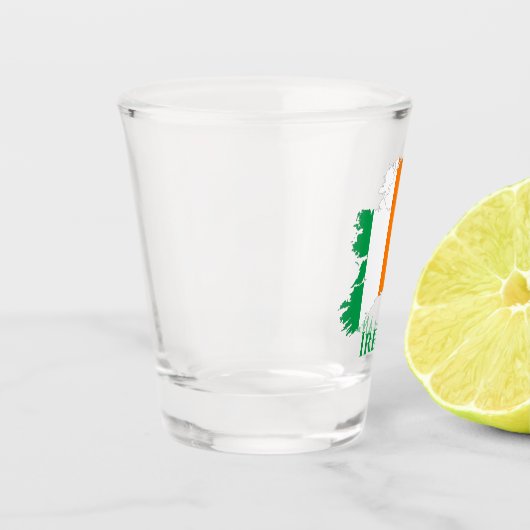 Ierse vlag - kaart shot glas (Links)