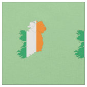 Ierse vlag - kaart stof (Close Up)