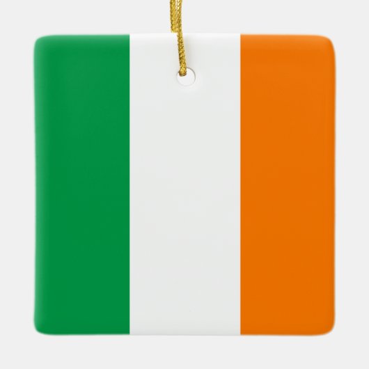 Ierse vlag keramisch ornament (Voorkant)