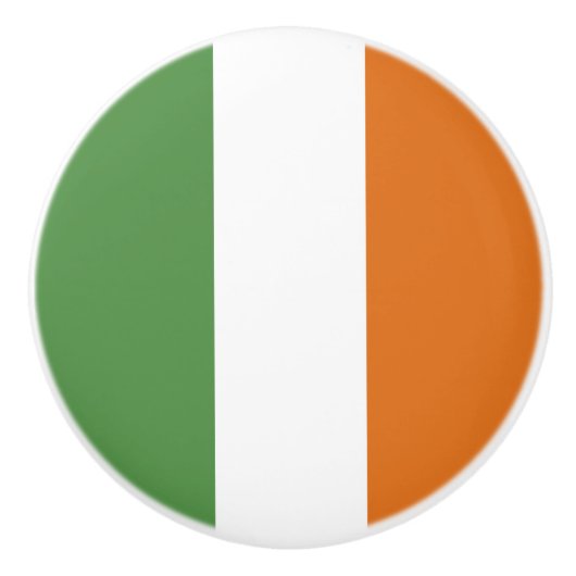 Ierse vlag keramische knop (Voorkant)