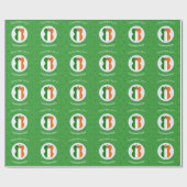 Ierse Vlag Kerstengel Gepersonaliseerd Cadeaupapier (Vlak)