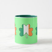 Ierse Vlag Kleur Shamrocks Mok (Midden)