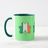 Ierse Vlag Kleur Shamrocks Mok (Links)