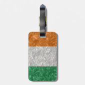 Ierse vlag - Kreukgekreukeld Bagagelabel (Achterkant verticaal)