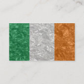 Ierse vlag - Kreukgekreukeld Visitekaartje (Achterkant)