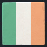 Ierse vlag kustlijn stenen onderzetter<br><div class="desc">Irish Flag Stone Onderzetter Design © Trinkets and Devices 2017 - AHP Design. Alle rechten voorbehouden.</div>