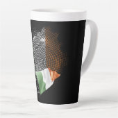Ierse vlag latte mok (Rechterhoek)