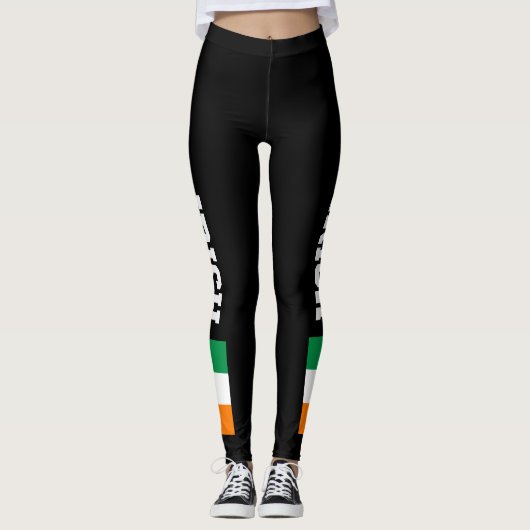 Ierse vlag leggings voor St. Patricks Day (Voorkant)