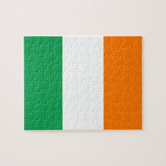Ierse vlag legpuzzel (Horizontaal)