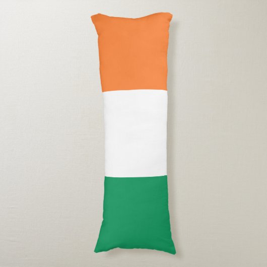 Ierse vlag lichaamskussen (Voorkant Verticaal)