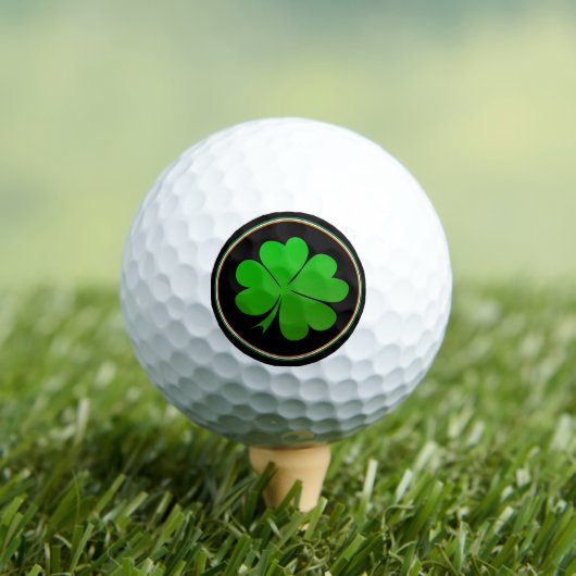 Ierse vlag, Lucky Clover, Golfing Ireland St Paddy Golfballen (Insitu Shirt)