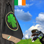 Ierse vlag, Lucky Clover-monogram, Golfing Ierland Golfhanddoek