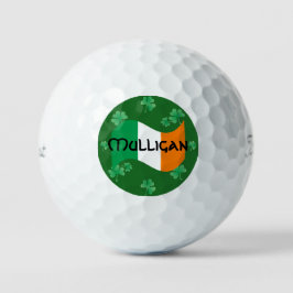 Ierse vlag met gepersonaliseerde Shamrocks Golfballen