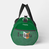 Ierse vlag met Keltisch lettertype gepersonaliseer Plunjezak (Rechts)