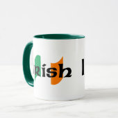 Ierse vlag met Keltische doopvont Mok (Voorkant links)