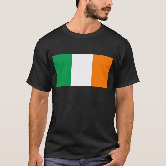 Ierse vlag met regenboog Shamrock T-shirt (Voorkant)