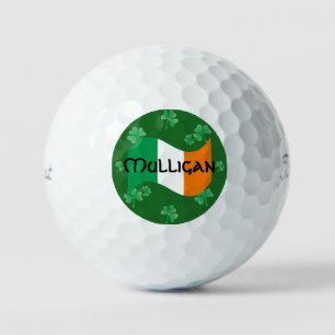 Ierse Vlag met Shamrocks Persoonlijk Golfballen