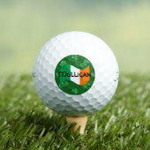 Ierse Vlag met Shamrocks Persoonlijk Golfballen (Insitu Shirt)