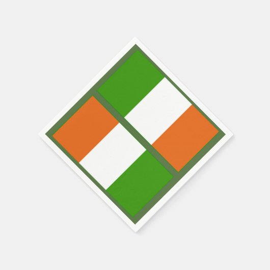 Ierse vlag Napkin Servetten (Hoek)