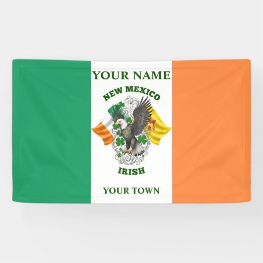 Ierse vlag - New Mexico Irish Spandoek (Horizontaal)