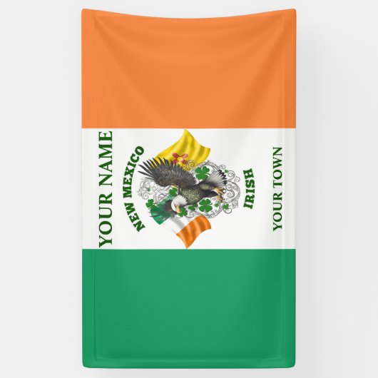 Ierse vlag - New Mexico Irish Spandoek (Verticaal)