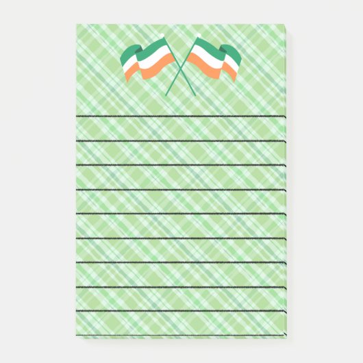 Ierse Vlag Notitieblokken Post-it® Notes (Voorkant)
