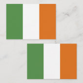 Ierse vlag notitiekaartje (Voorkant / Achterkant)