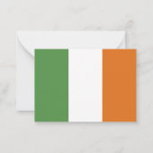 Ierse vlag notitiekaartje (Achterkant)