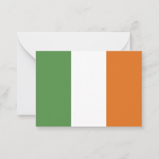 Ierse vlag notitiekaartje (Voorkant)