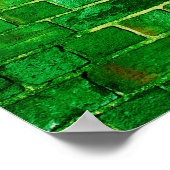 Ierse vlag op een muur poster (Hoek)