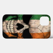 Ierse vlag op zwarte schaal Case-Mate iPhone case (Achterkant (horizontaal))