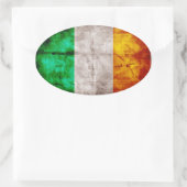 Ierse vlag ovale sticker (Tas)