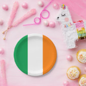 Ierse vlag papieren bordje (Feest)