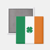 Ierse vlag Patriotic Ireland Flag St Patrick's day Magneet (Voorkant / Achterkant)