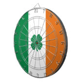 Ierse vlag Patriottic Ireland vlag Four Leaf Clove Dartbord (Voorkant Rechts)