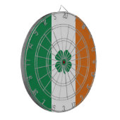 Ierse vlag Patriottic Ireland vlag Four Leaf Clove Dartbord (Voorkant Links)