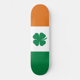 Ierse vlag Patriottic Ireland vlag Four Leaf Clove Persoonlijk Skateboard