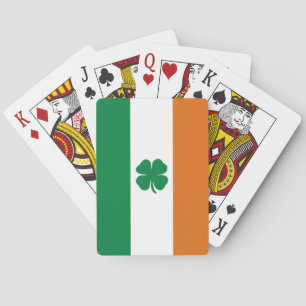 Ierse vlag Patriottic Ireland vlag Four Leaf Clove Pokerkaarten