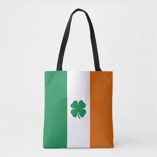 Ierse Vlag Patriottische Ierland Vlag St. Patrick' Tote Bag (Voorkant)