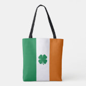 Ierse Vlag Patriottische Ierland Vlag St. Patrick' Tote Bag (Achterkant)