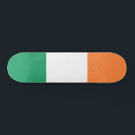 Ierse vlag persoonlijk skateboard<br><div class="desc">Patriottische vlag van Ierland</div>