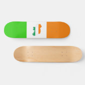 Ierse vlag persoonlijk skateboard (Horizontaal)