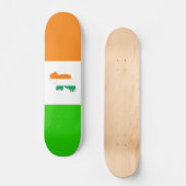 Ierse vlag persoonlijk skateboard (Voorkant)