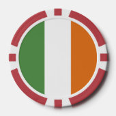 Ierse vlag poker chips (Voorkant)