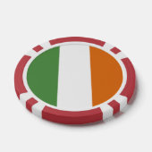 Ierse vlag poker chips (Enkel)