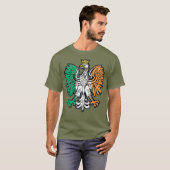 Ierse vlag Poolse adelpride T-shirt (Voorkant volledig)