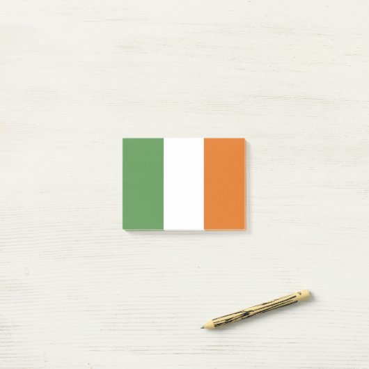 Ierse vlag post-it® notes (Op bureau)