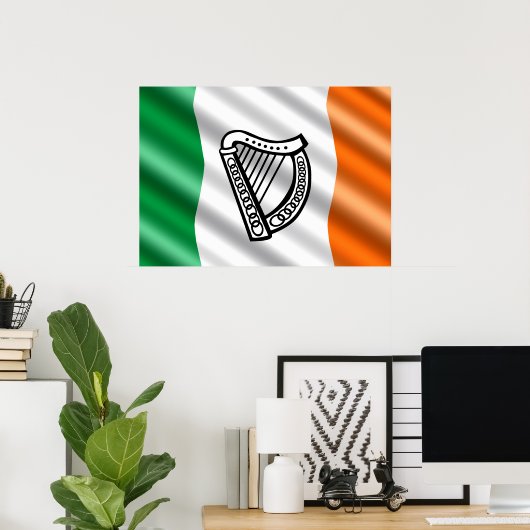 Ierse vlag poster (Thuiskantoor)