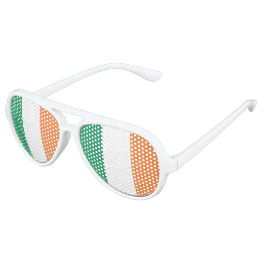 Ierse vlag pscent aviator zonnebril (Gekanteld)